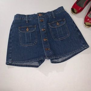 🔥 MADEWELL NWOT Denim Blue Jean skort sz 25